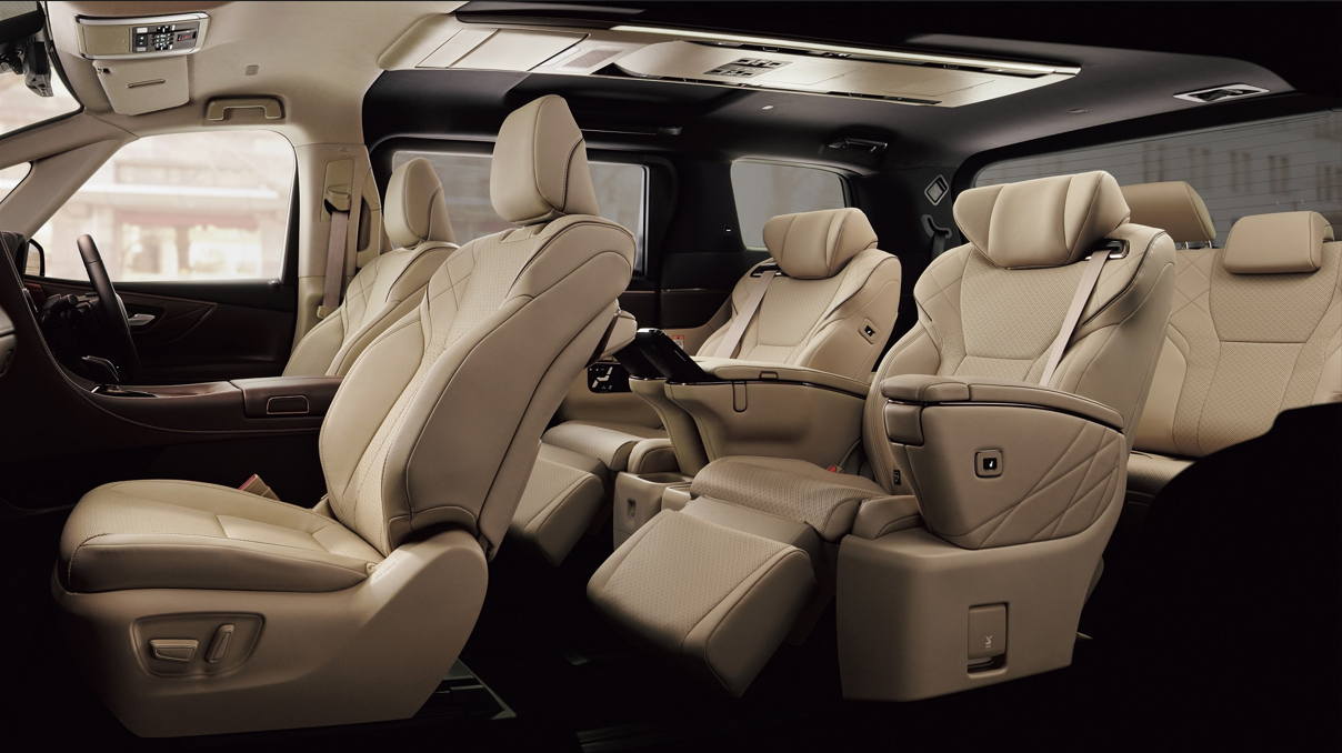Comfortable MPV seating layout for a long-distance Melaka transfer